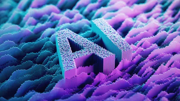 Абстрактная визуализация AI